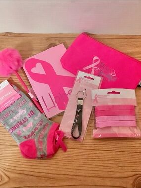 NWT. 7pc. Breast Cancer Awareness Kit
